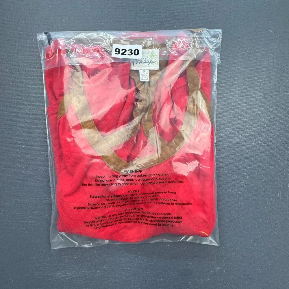 Prana Racerback Tank Top Women's Small Red Brown Trim Yoga Activewear Workout - Picture 6 of 6